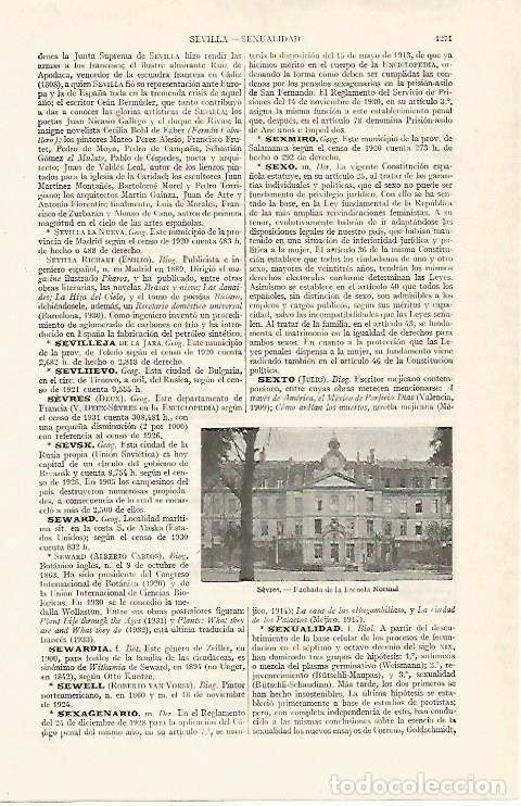 Postales: LAMINA ESPASA 14114: Escuela Normal de Sevres Francia - Varios