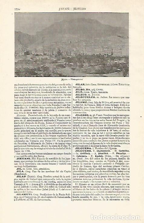 Postcards: LAMINA ESPASA 21039: Vista de Jijona Alicante - Varios