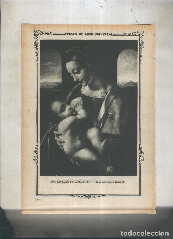 Postales: Lamina 003: La Madonna Litta de Leonardo da Vinci - Varios