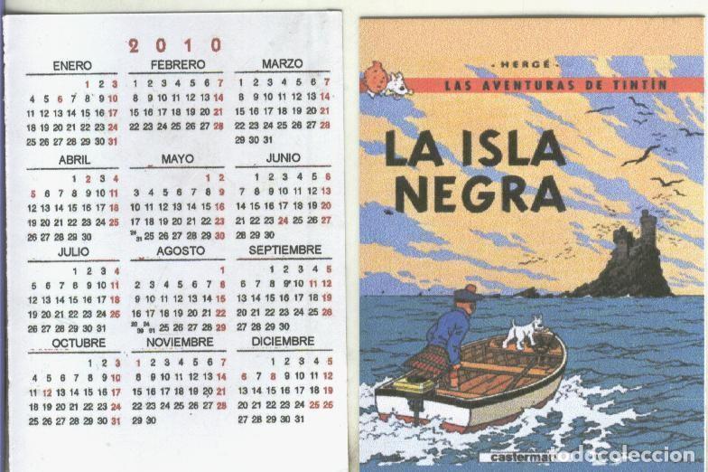 Postales: Calendario bolsillo 2010: Tintin: La isla negra - Varios