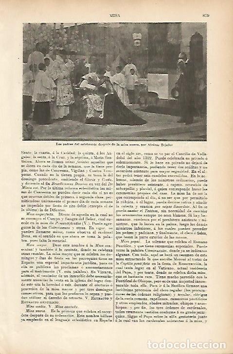 Postkarten: LAMINA ESPASA 5244: Los padres del celebrante despues de la misa nueva por Tejedor - Varios Autores