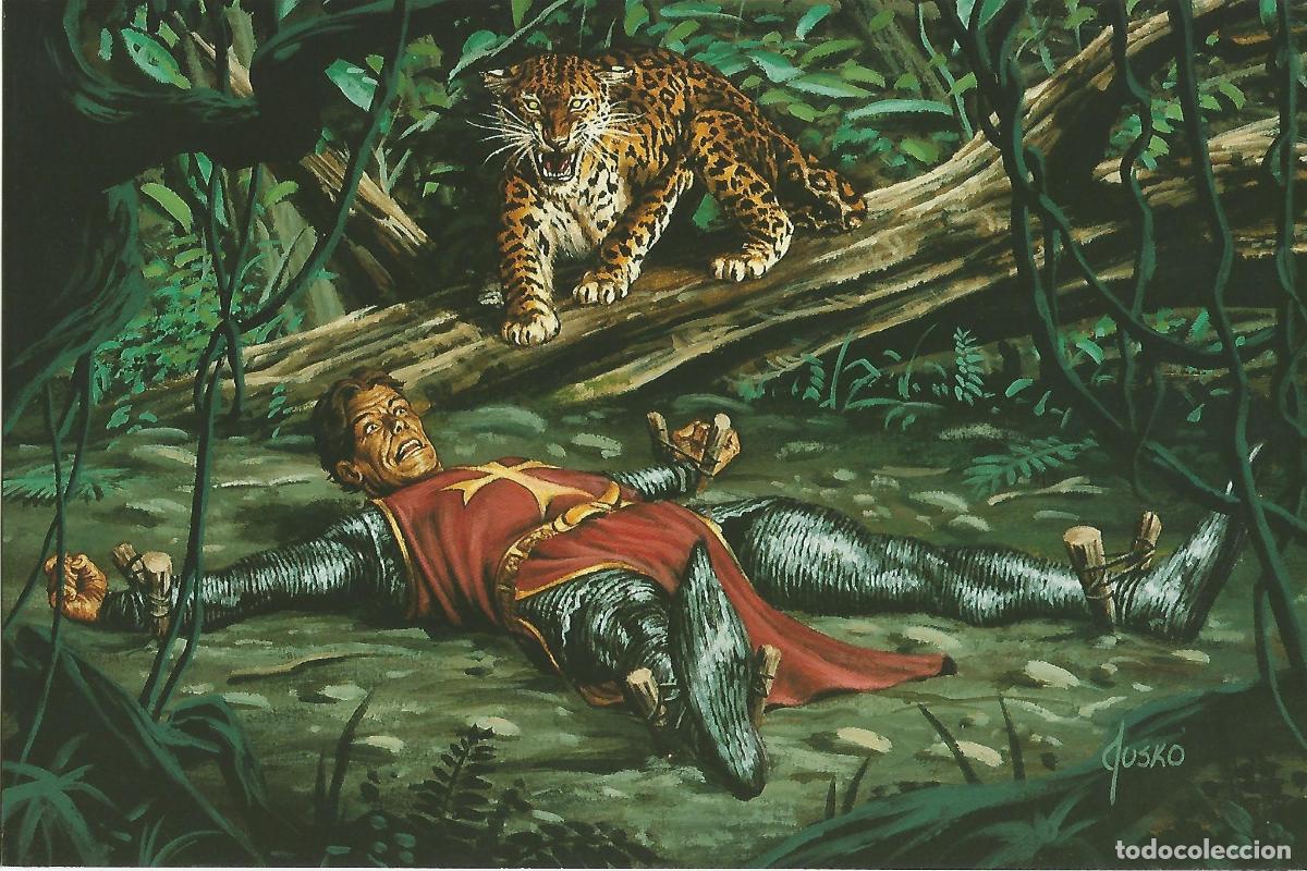 Postcards: Colossal Card 94: Joe Jusko. Staked Out - Joe Jusko