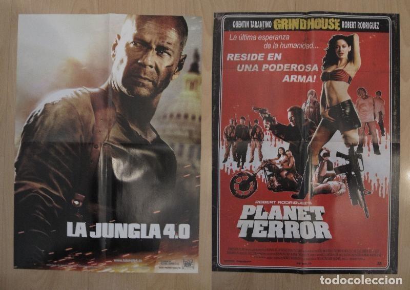 Postcards: Poster doble cine: La Jungla 4.0 y Planet Terror - Varios