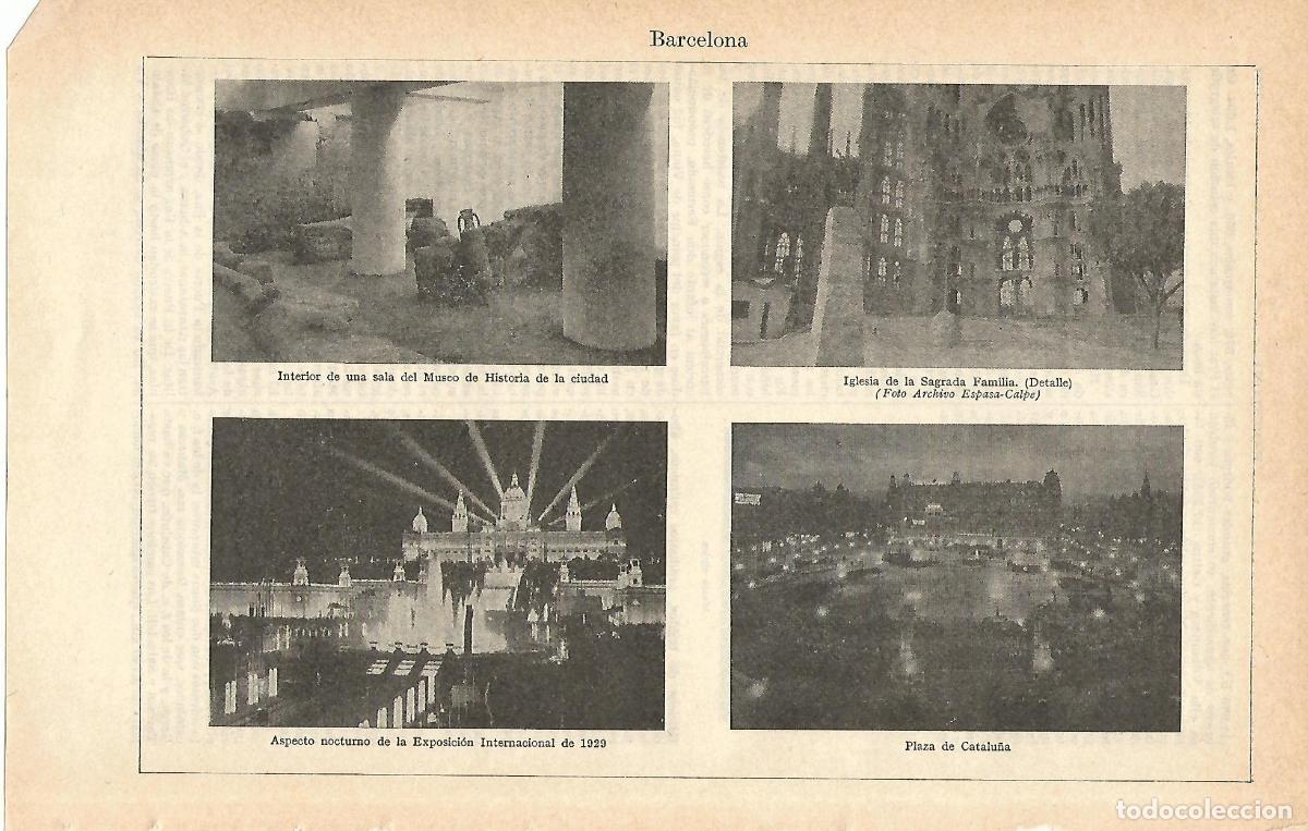 Postales: Lamina 057: Barcelona - Varios