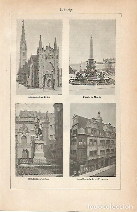 Cartes Postales: LAMINA ESPASA 9127: Leipzig - Varios