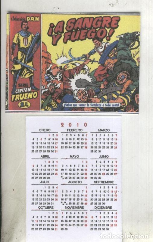 Postcards: Calendario bolsillo 2010: El Capitan Trueno portada numero 001 - Varios
