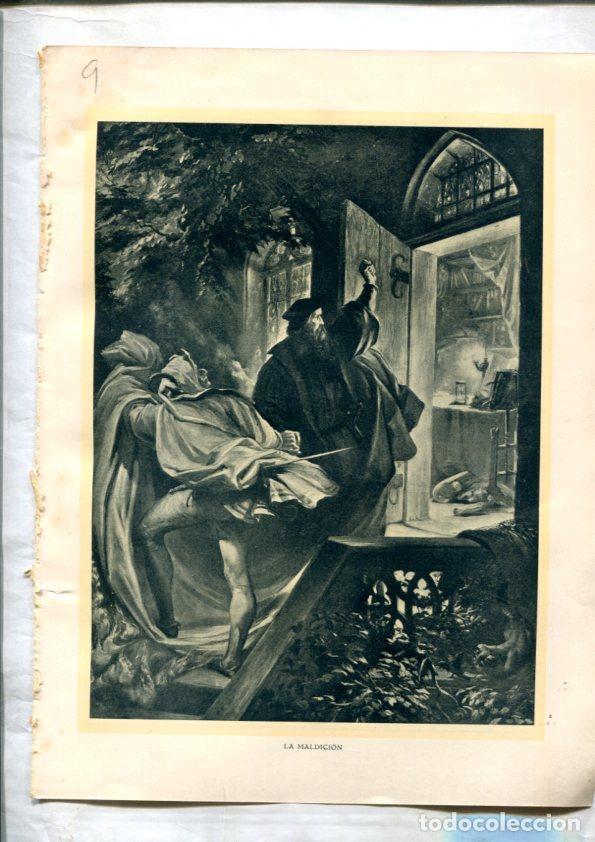 Postales: Fausto de Goethe: Lamina numerada 09 (cada cara lleva una lamina) -