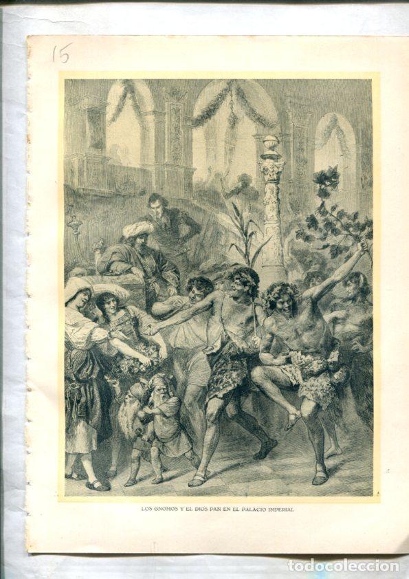 Postales: Fausto de Goethe: Lamina numerada 15 (cada cara lleva una lamina) -