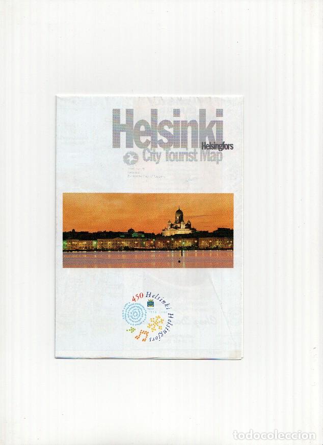 Postcards: Plano Turistico: Plano Desplegable de la Cuidad de HELSINKI (Finlandia 2000) - Helsinki Helsingfors