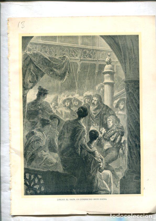 Postales: Fausto de Goethe: Lamina numerada 18 (cada cara lleva una lamina) -