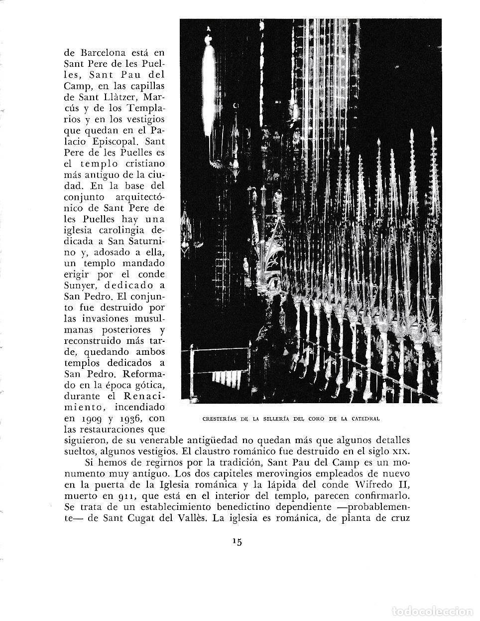 Postais: LAMINA 6321: Cresterias de la silleria del coro de la catedral de Barcelona - Jose Pla
