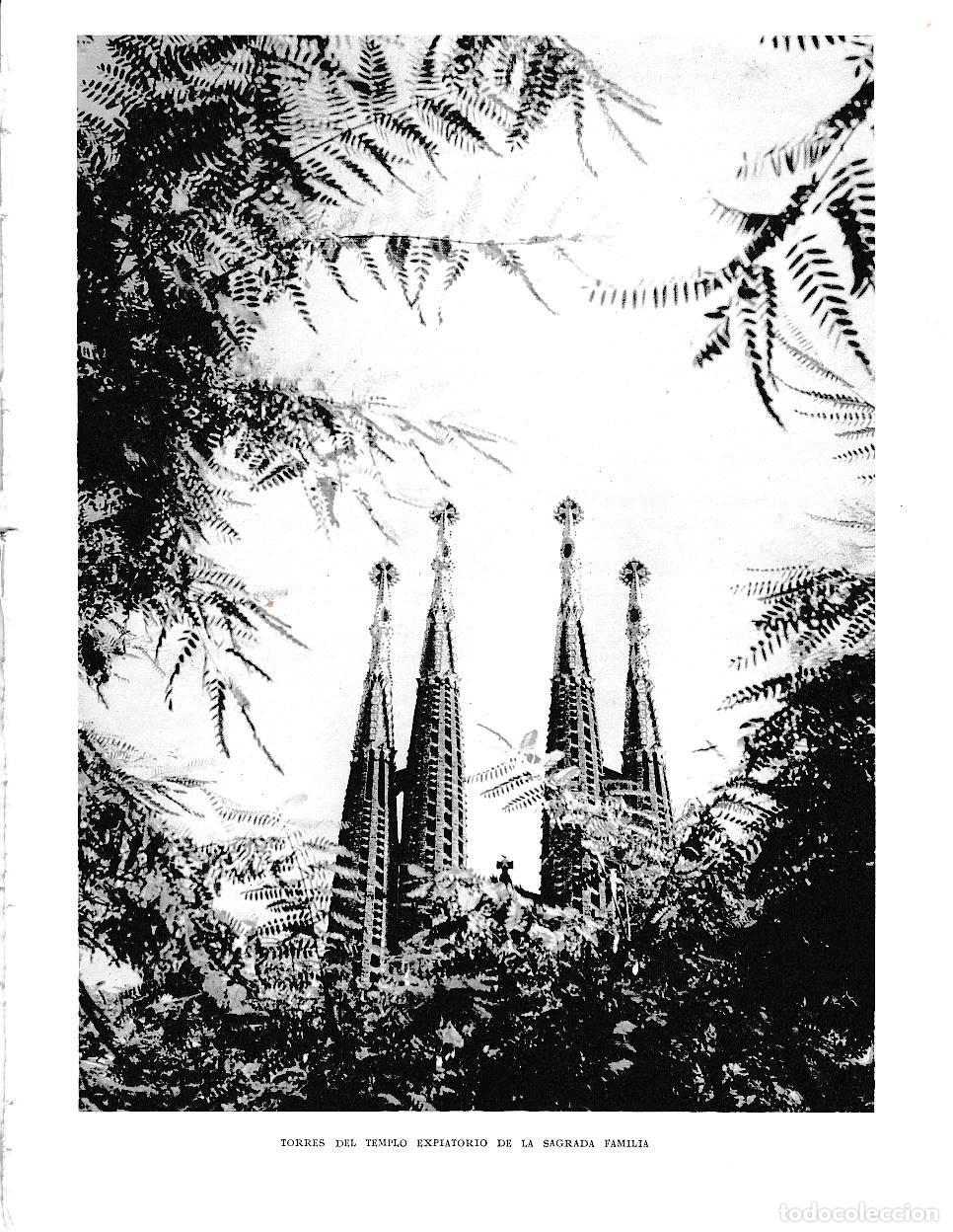 Cartoline: LAMINA 6328: Torres del templo expiatorio de la Sagrada Familia - Jose Pla
