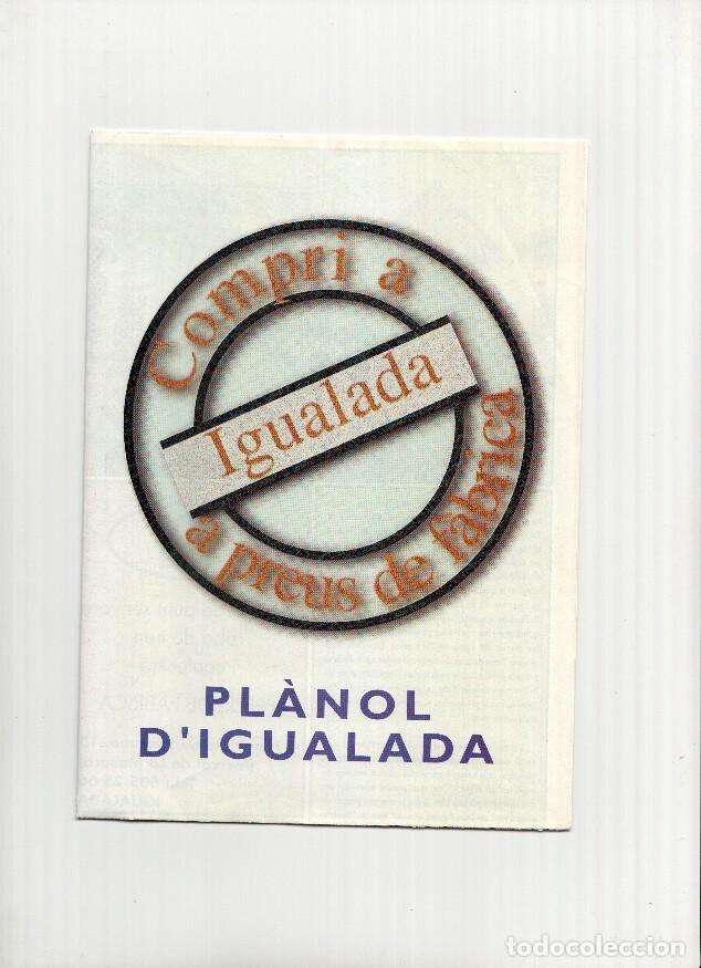 Postales: Mapa/Plano: PLANOL IGUALADA - Compri a preus de Fabrica - Igualada Comerc