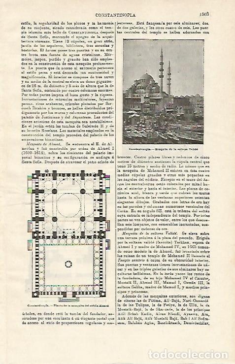 Postkarten: LAMINA ESPASA 14459: Mezquita de la sultana Valide en Estambul - Varios