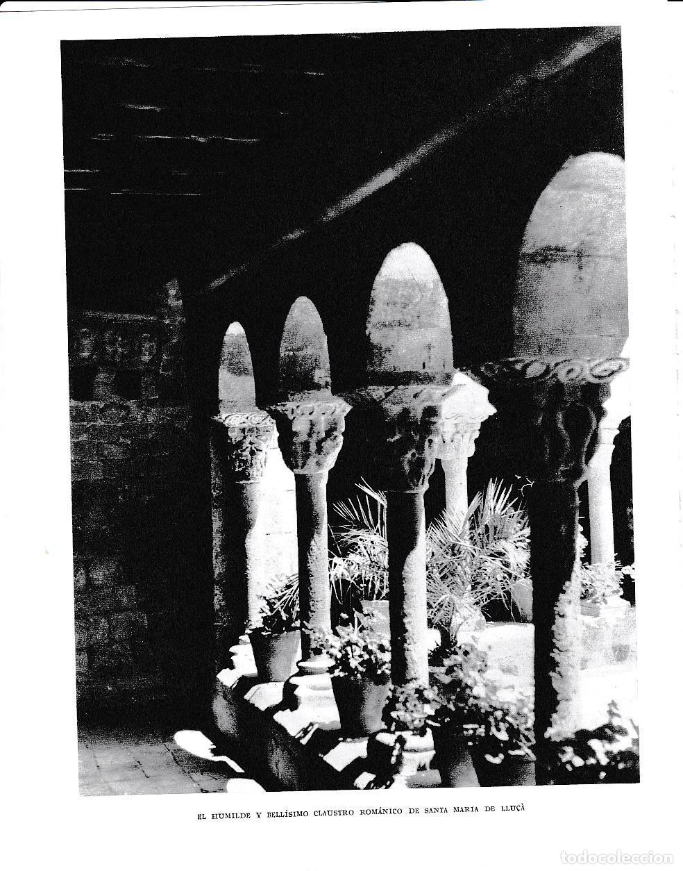 Cartoline: LAMINA 6413: Claustro romanico de Santa Maria de Llu&ccedil;a - Jose Pla
