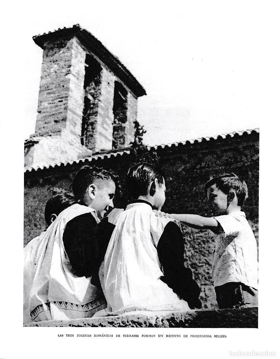 Postales: LAMINA 6423: Las tres iglesias romanicas de Terrassa - Jose Pla