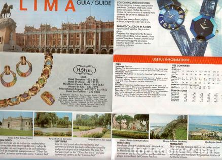 Postkarten: Mapa Desplegable: Plano/Mapa de la Ciudad de LIMA en Peru - Varios