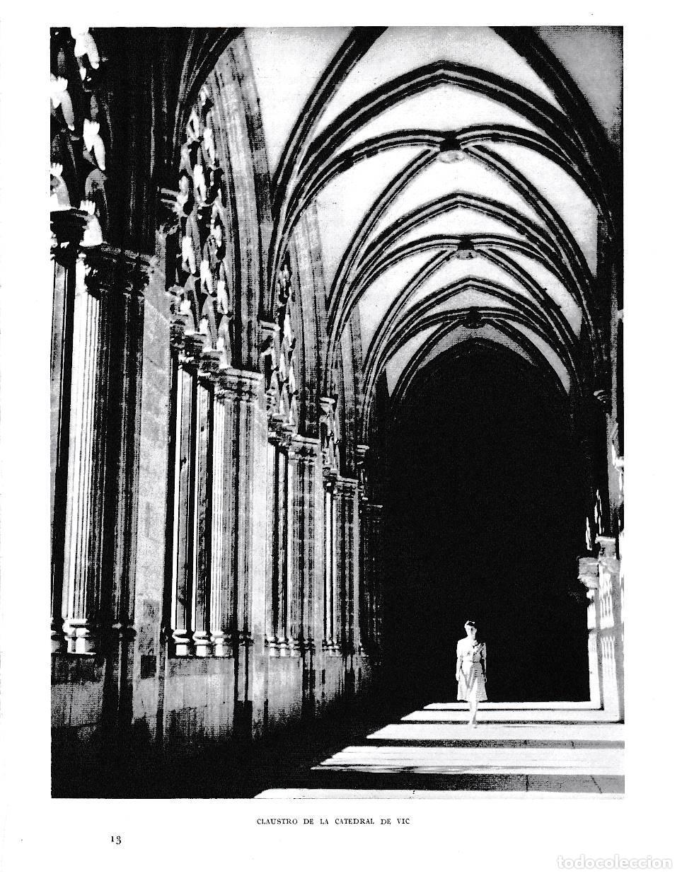 Cartoline: LAMINA 6374: Claustro de la Catedral de Vic - Jose Pla