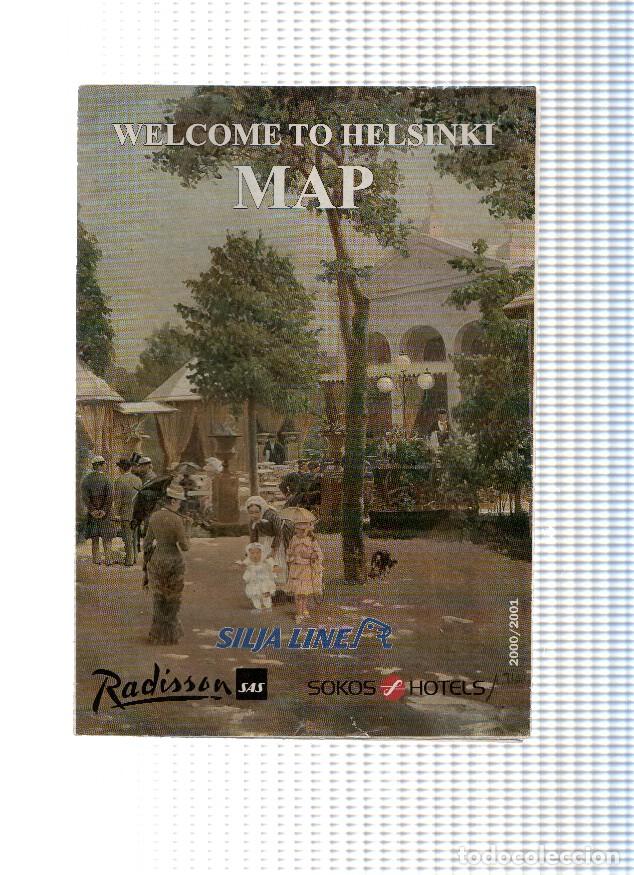 Postales: Mapa/Plano Turistico: HELSINKI MAP - Welcome to Helsinki (2000-2001) - Helsinki