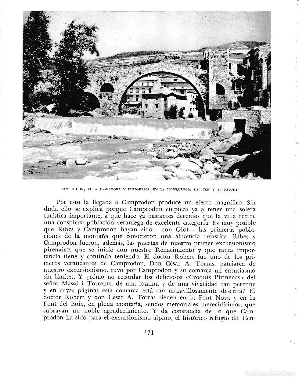 Postales: LAMINA 6391: Camprodon villa pintoresca en la confluencia del Ter y Ritort - Jose Pla