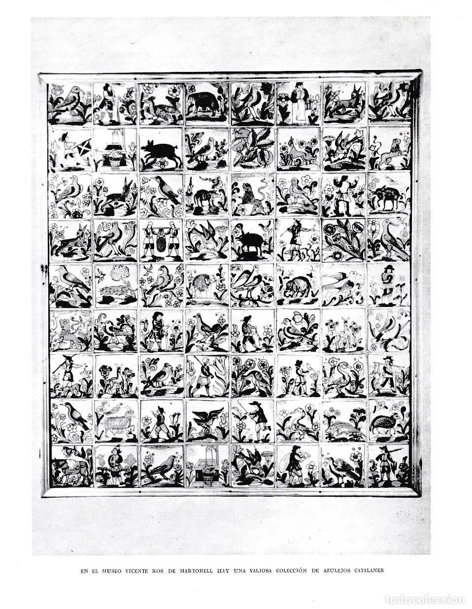 Postcards: LAMINA 6454: Azulejos catalanes en el Museo Vicente Ros - Jose Pla