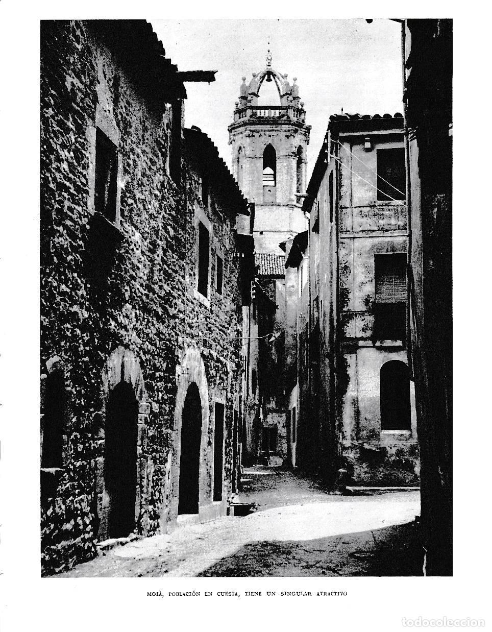 Postkarten: LAMINA 6411: Moia poblacion en cuesta con gran atractivo - Jose Pla