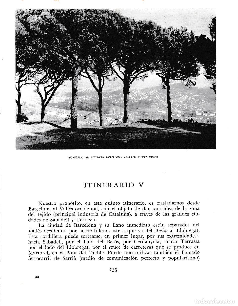 Postkarten: LAMINA 6416: Barcelona entre pinos desde el Tibidabo - Jose Pla