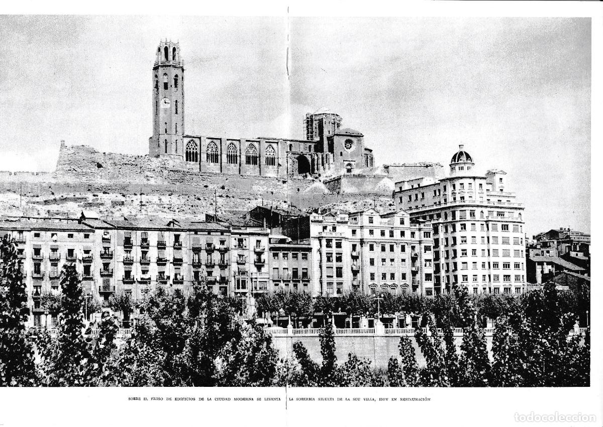 Postcards: LAMINA 6481: La silueta de la Seu Vella sobre el friso de edificios moderos - Jose Pla