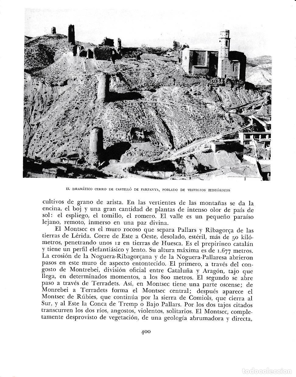 Postkarten: LAMINA 6486: Poblado historico en el cerro de Castello de Farfanya - Jose Pla