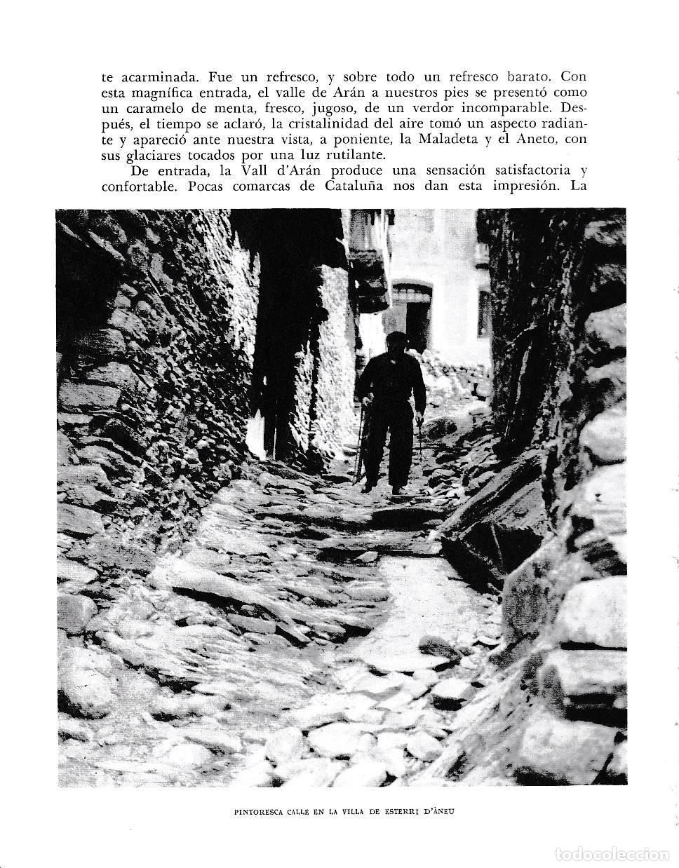 Postales: LAMINA 6504: Pintoresca calle de la villa de Esterri d Aneu - Jose Pla
