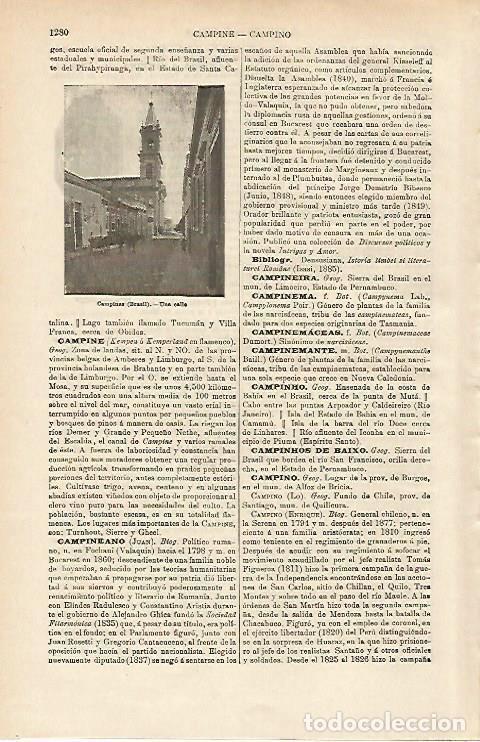 Postkarten: LAMINA ESPASA 14803: Campinas Brasil - Varios