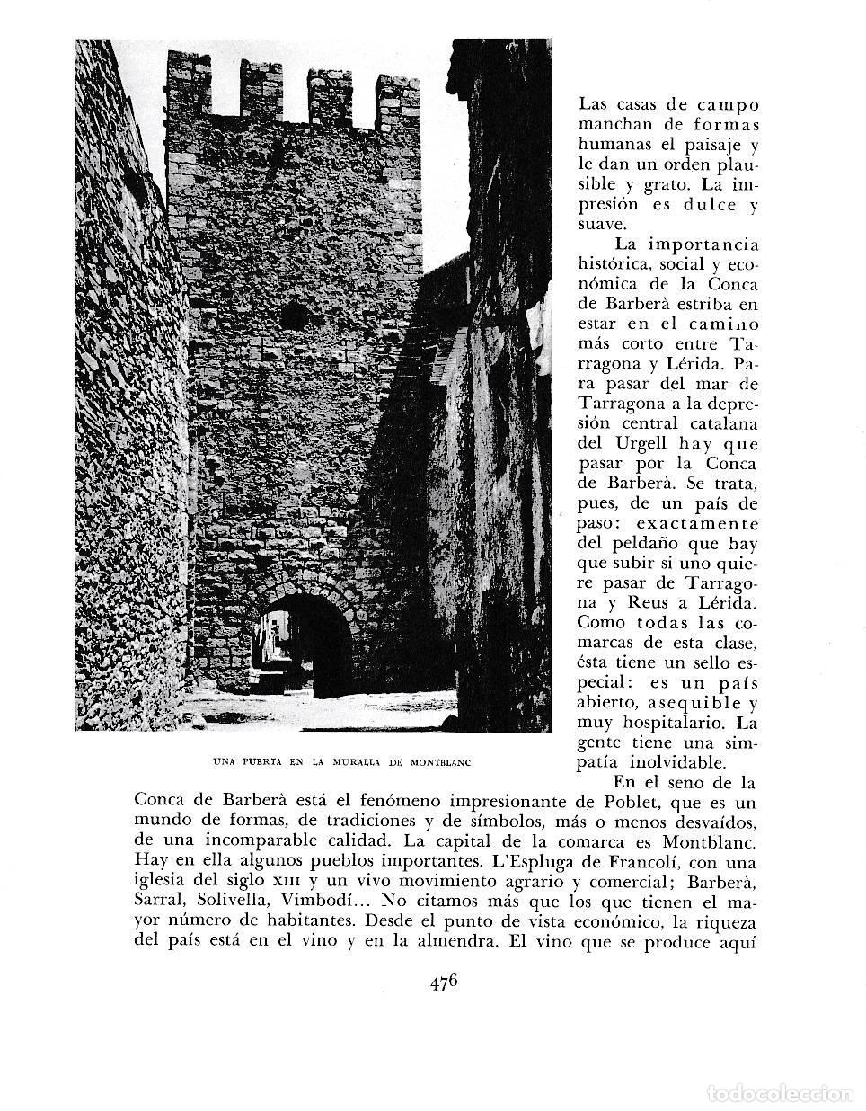 Postais: LAMINA 6520: Puerta de la muralla de Montblanc - Jose Pla