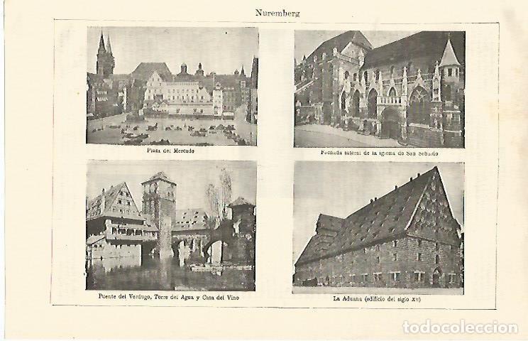 Cartoline: LAMINA ESPASA 21218: Vistas de Nuremberg - Varios
