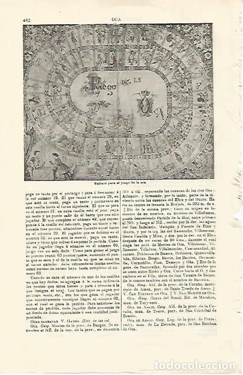 Postales: LAMINA ESPASA 21270: Juego de la Oca - Varios