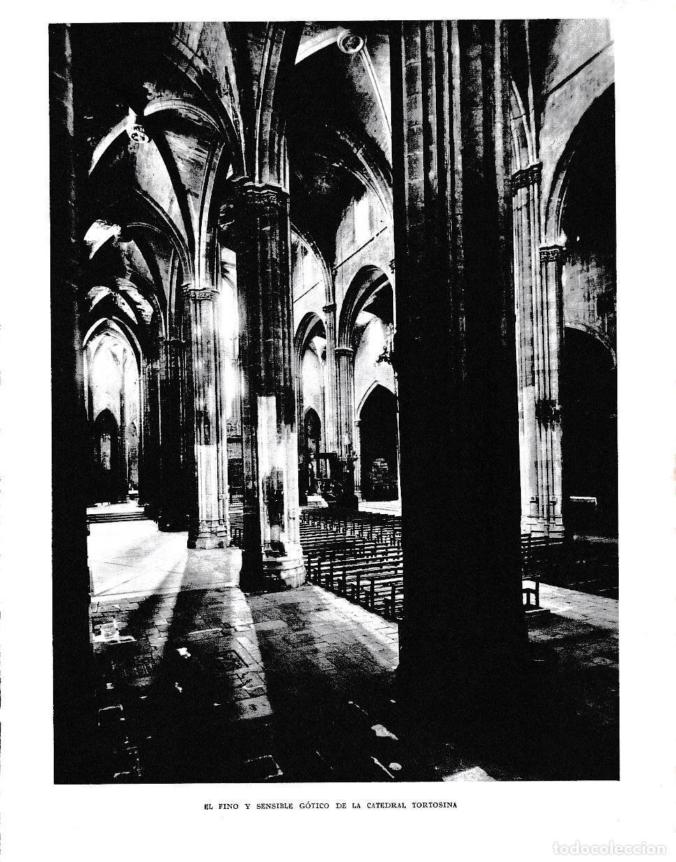 Postkarten: LAMINA 6556: Fino y sensible gotico de la catedral de Tortosa - Jose Pla