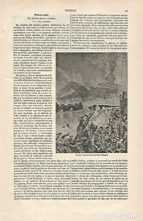 Cartoline: LAMINA ESPASA 21444: Guerra aguafuerte de Max Klinger - Varios