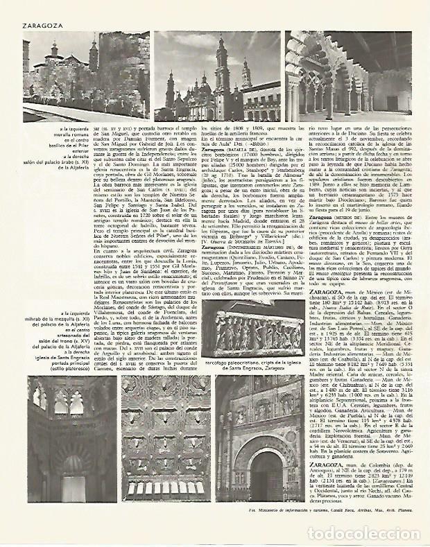 Postkarten: LAMINA LAROUSSE 70086: Vistas de Zaragoza - Varios