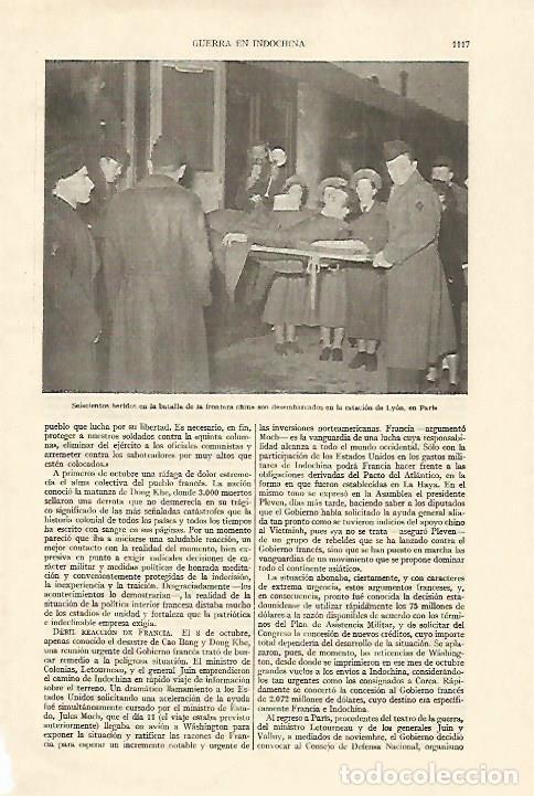 Postkarten: LAMINA ESPASA 22123: Heridos de la guerra de Indochina en Lyon - Varios