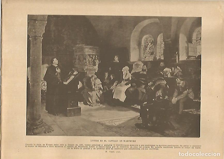 Postkarten: LAMINA 5103: Lutero en el castillo de Wartburg - Guillermo de Boladeres