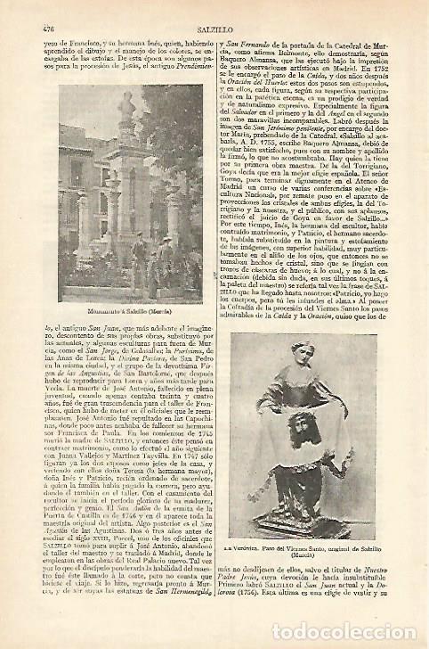 Postais: LAMINA ESPASA 18229:Monumento a Salzillo en Murcia - Varios