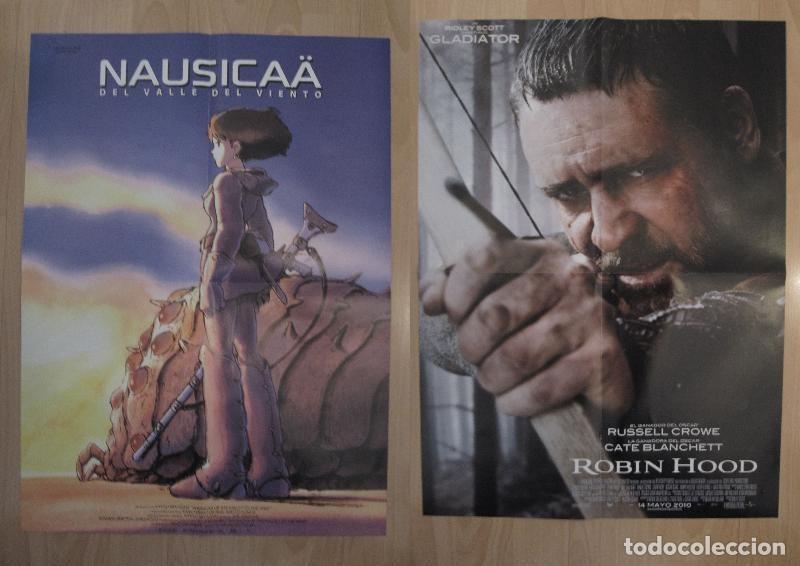 Postales: Poster doble cine: Robin Hood y Nausicaa del valle del viento - Varios