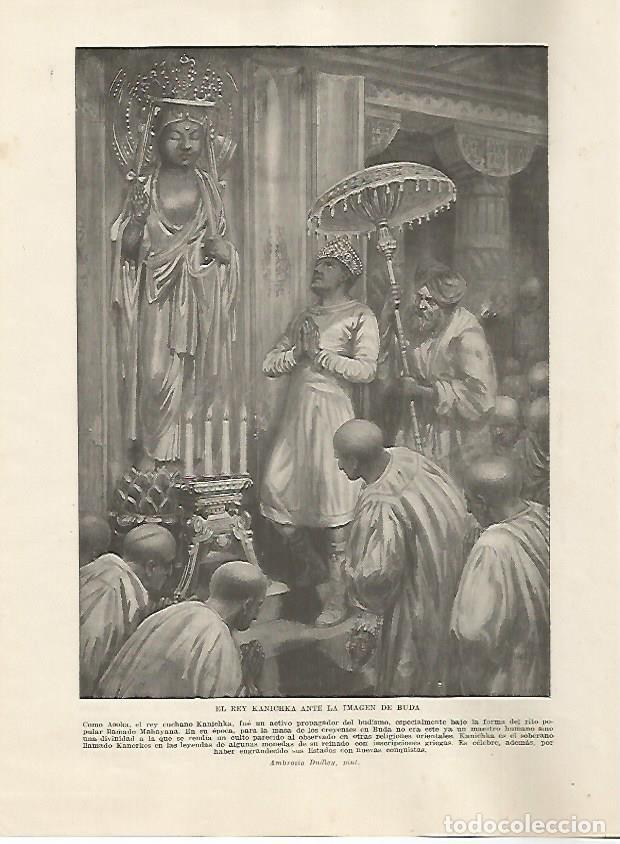 Cartoline: LAMINA 5173: El rey Kanichka ante la imagen de Buda - Guillermo de Boladeres