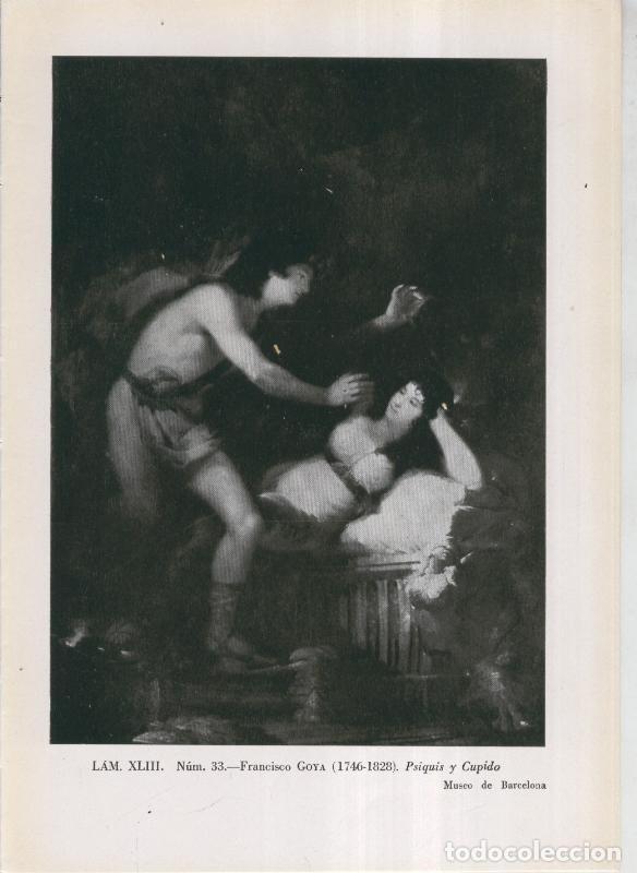 Cartoline: La coleccion Cambo, lamina 43: Francisco Goya: Psiquis y Cupido - F.J.Sanchez Canton
