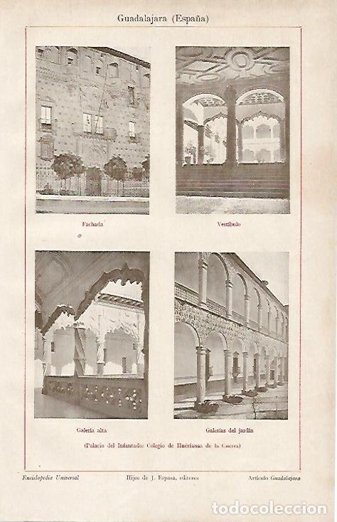 Postales: LAMINA ESPASA 2216: Palaciio del Infantado Guadalajara - Varios Autores