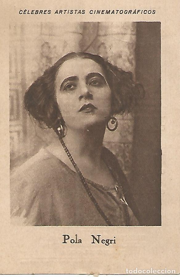 Postales: CROMO CHOCOLATES JUNCOSA 031: Pola Neri. Serie D no 4. Coleccion Celebres Artistas Cinematograficos