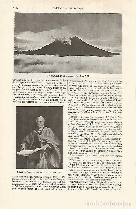 Postais: LAMINA ESPASA 19137: Volcan Batour en Bali - Varios