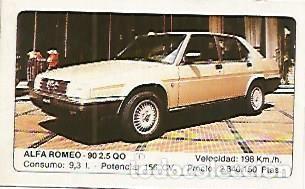 Postales: CROMO 364 ALBUM COCHES MOTOR 16: ALFA ROMEO 90 2.5 QO - Varios