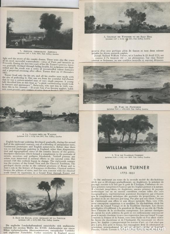 Postcards: Turner texto libro - Varios