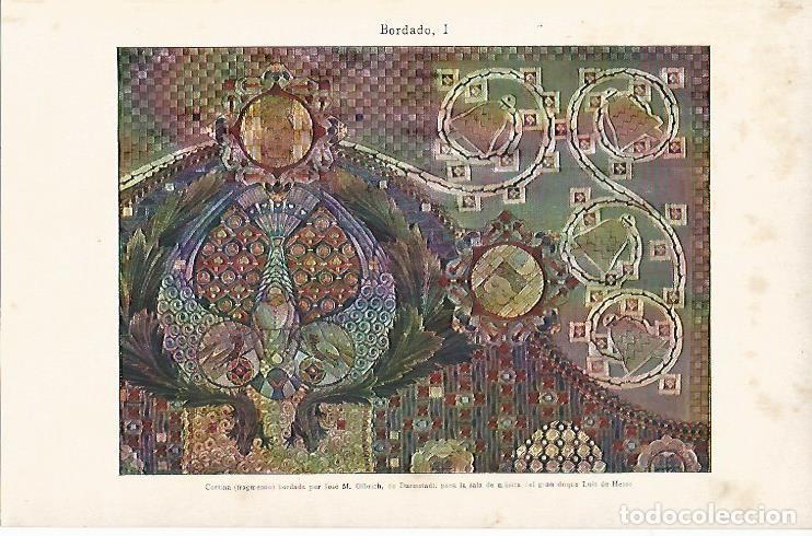 Cartoline: LAMINA ESPASA 11769: Cortina bordada por Oibrich - Varios