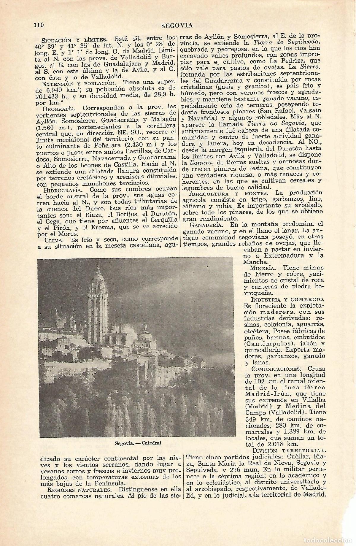 Postales: Lamina 063: Segovia. Catedral - Varios